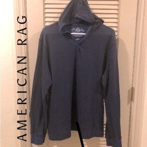 AMERICAN RAG Long Sleeve Hoodie w/ Nice T-Shirt Fabric Feel. So Versatile!